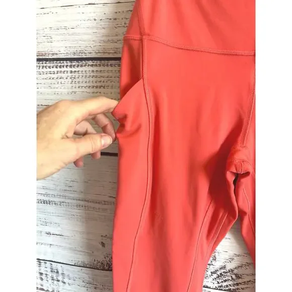 Lululemon Align High-Rise Pant Pockets Womens Coral Size 6 - Picture 2 of 8